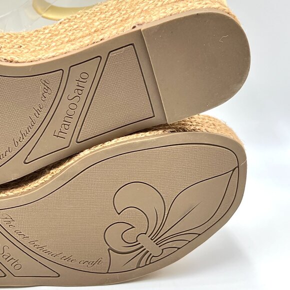 Franco Sarto Womens Size 9.5 Butter Yellow Espadrilles Platform Sandals Shoes - Picture 11 of 14